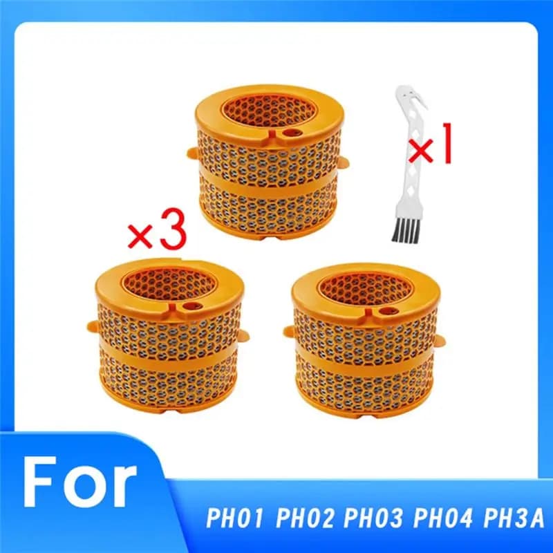 THIVN-Filtro evaporatore in fibra di carbonio per purificatore d'aria con spazzola per la pulizia per Dyson PH01 PH02 PH03 PH04 PH3A Parti del purificatore d'aria