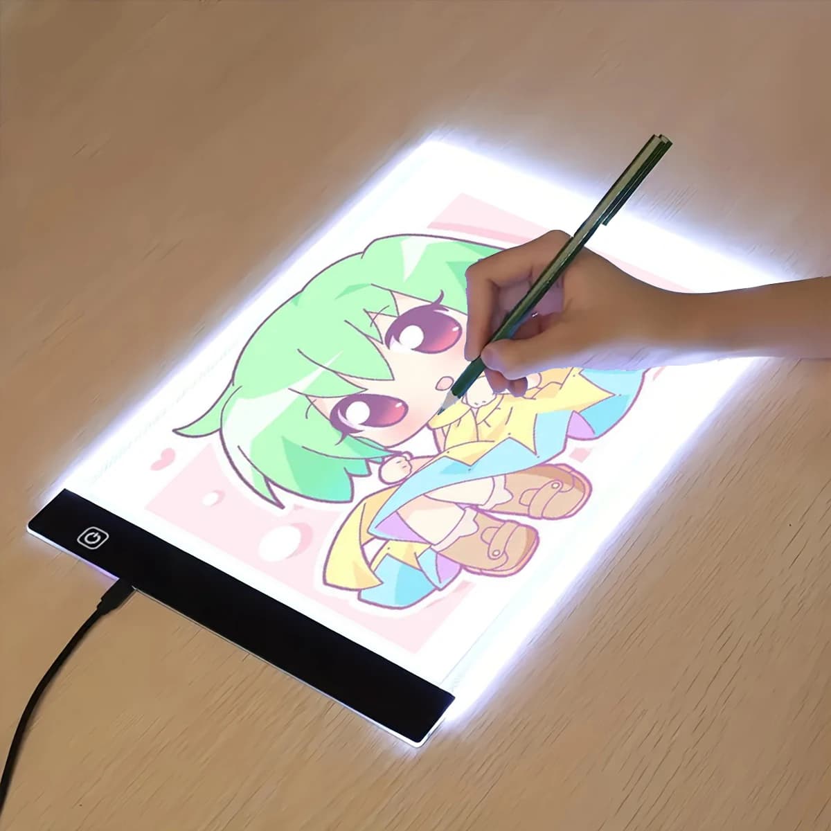Tavoletta da disegno a LED con 3 livelli dimmerabili, dimensioni A3/A4/A5, tavolette da disegno per animazione, pittura, arte, design, industria, medicina