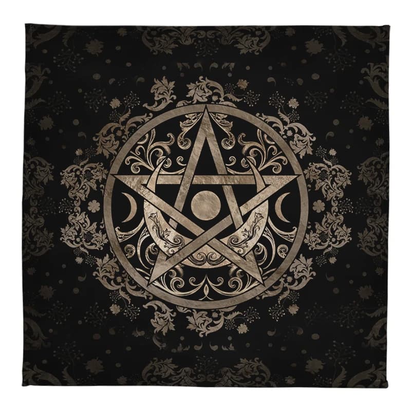 Cloth Cloth Crystal Pendulum Crescent Moon Astrology artefatto Card Pad Aura Pentagram tarocchi tovaglia