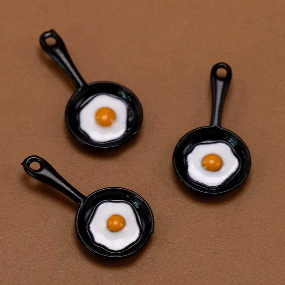 10 Pezzi Ciondoli a Forma di Padella in Lega per Creazione Gioielli Fai da Te, Collane, Bracciali, Catenine per Maglioni, Decorazioni per Cellulari, Regalo