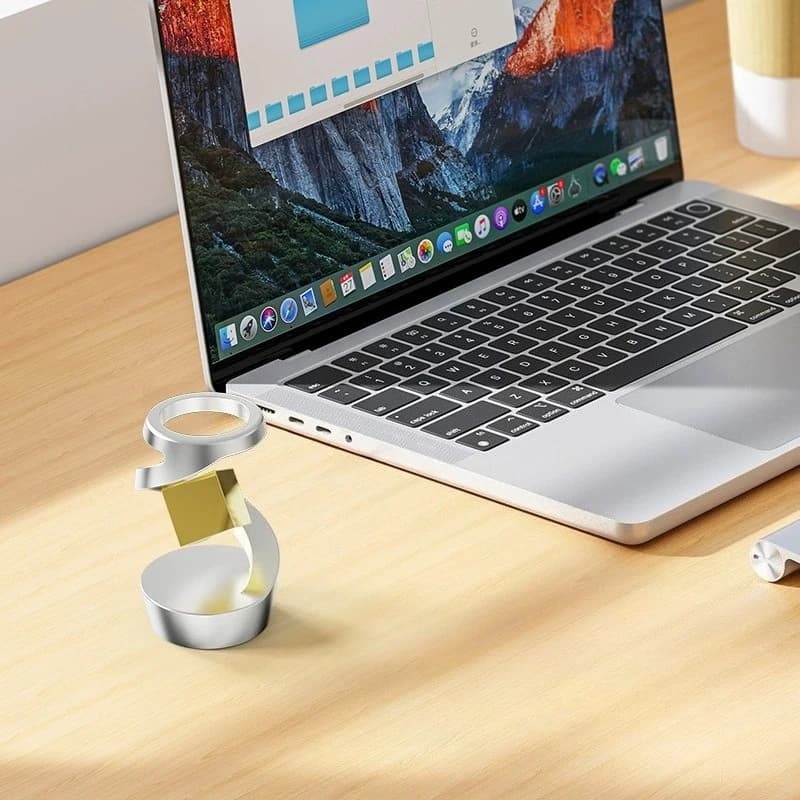 Giroscopio galleggiante ufficiale in metallo: gadget da scrivania per alleviare lo stress con rullo Fidget Spinner – Punta del trottola per la riduzione dello stress