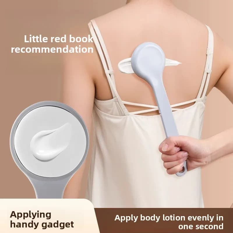 Applicatore Multifunzione per Lozione, Crema Solare e Unguento con Manico Lungo, Spazzola per Doccia e Applicatore per Schiena