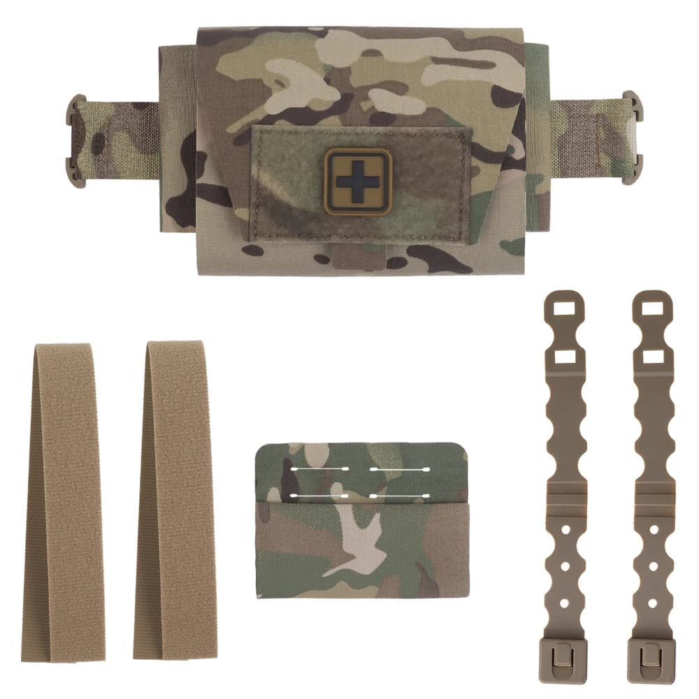 Custodia V2 IFAK MOLLE Kit di pronto soccorso Borsa di emergenza per caccia all'aperto di sopravvivenza Kit da campeggio Piccola custodia medica leggera a estrazione rapida