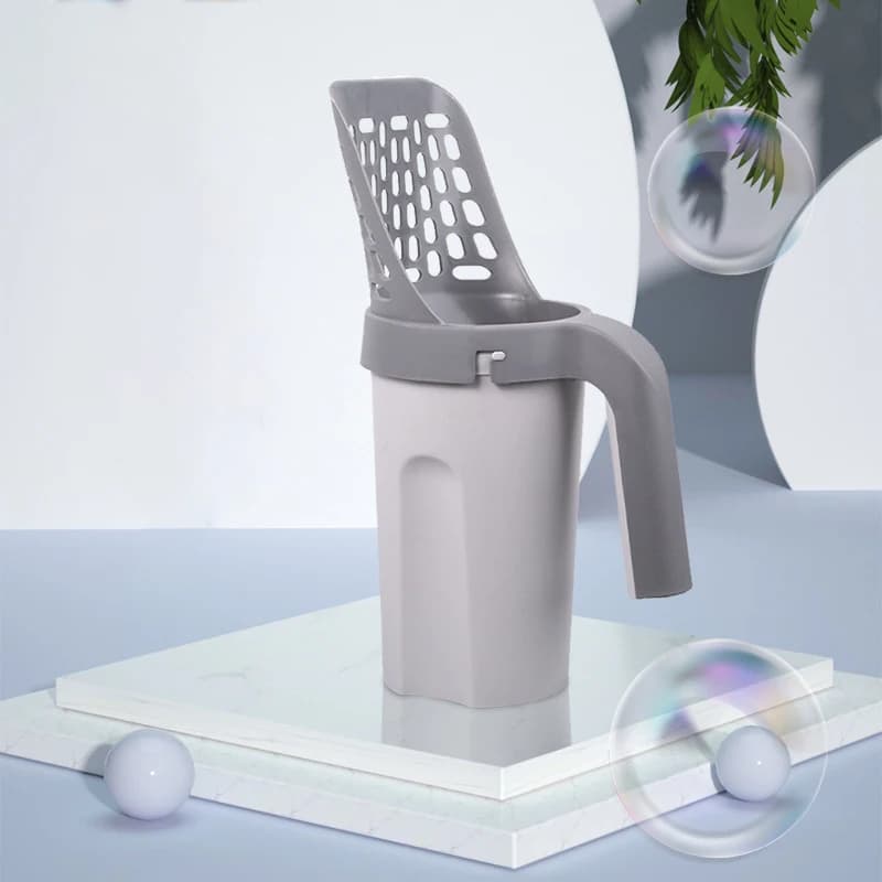 Pala per lettiera per gatti, filtro per WC pulito, raccoglitore di rifiuti, borsa per lettiera per gatti con manico, accessorio per forniture per gatti autopulenti
