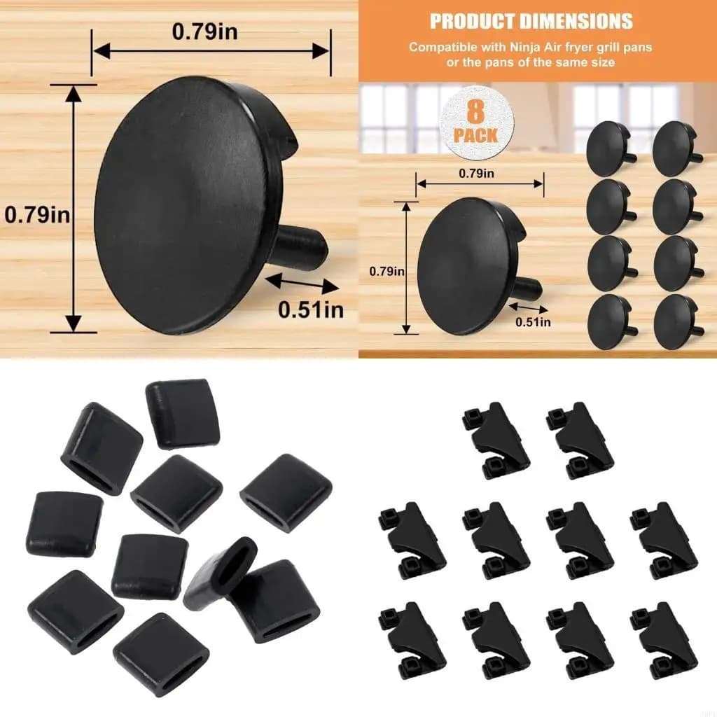 J6PE 10 Pieces Rubber Bumpers Premium Rubber Feet for Sliding Tray