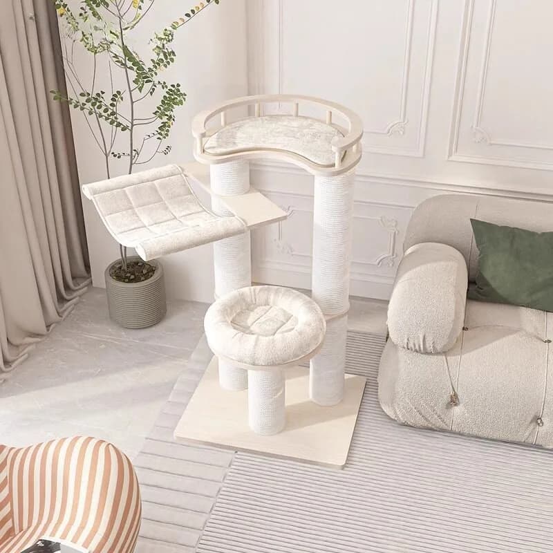 Cat Honeypot Climbing Frame Nest Tree Integrated Birch Solid Wood Multi-layer Board Frame Display Stand