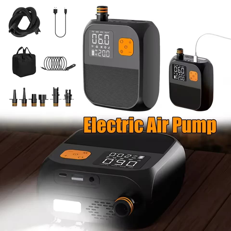 Pompa elettrica intelligente 25PSI Pompa SUP ad alta pressione Stand Up Paddle 8000mAh Pompa gonfiabile Paddle Board per materasso ad aria per barca kayak