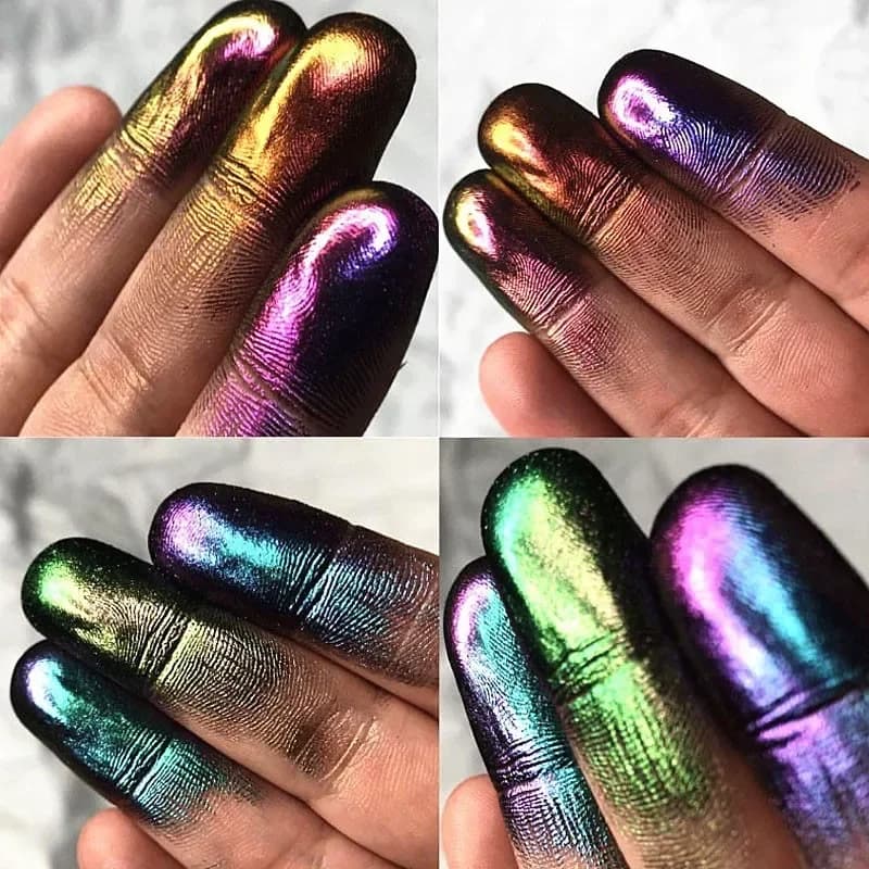Metallic Shiny Eyeshadow Palette Glitter Powder Pigment Chameleon Eye Shadow Professional Eyes Make Up Party Cosmetics 18 colori