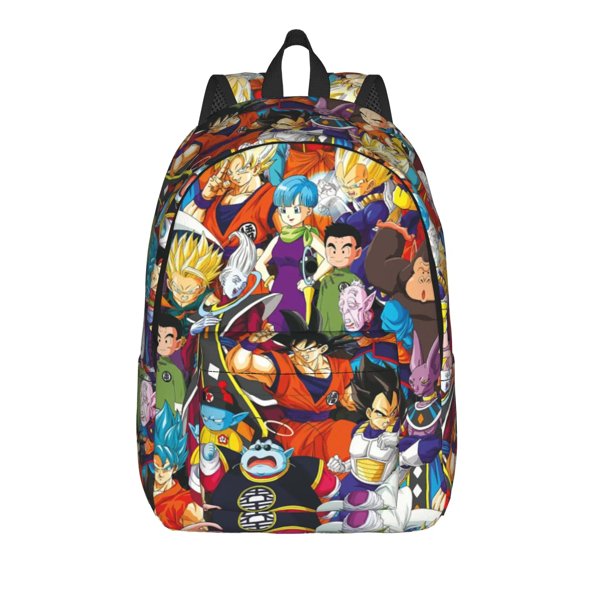 Zaino alla moda Goku Collage, leggero, per scuola superiore, lavoro, DBZ, per uomo e donna, borsa a tracolla per computer portatile