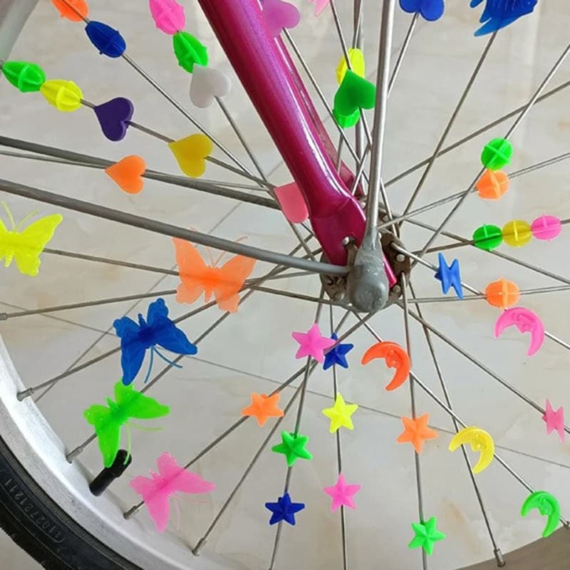 Spoke Beads decorazione della ruota della bicicletta clip per raggi della bicicletta clip rotonde per bicicletta