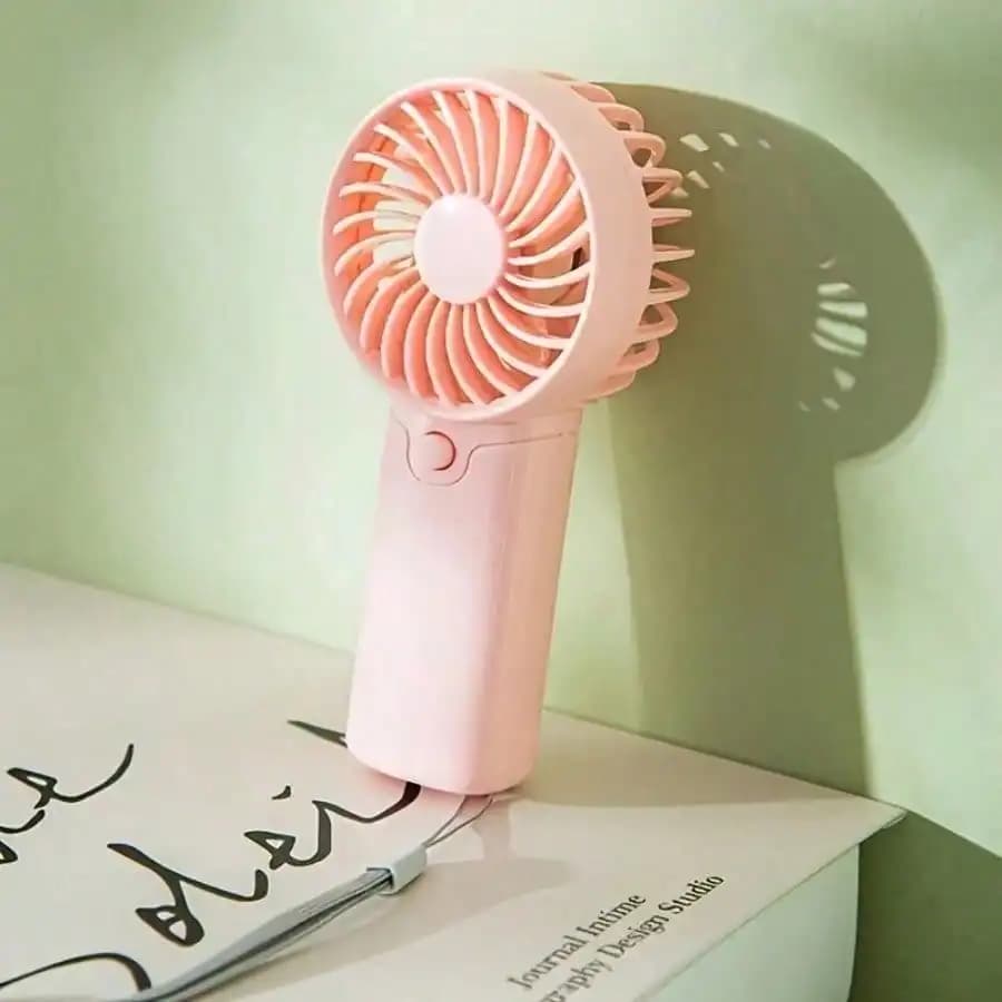 Ventilatore personale da 1 pezzo per donna - Ventilatore portatile ultraleggero con funzionamento a un solo tocco, compatto e potente per i viaggi