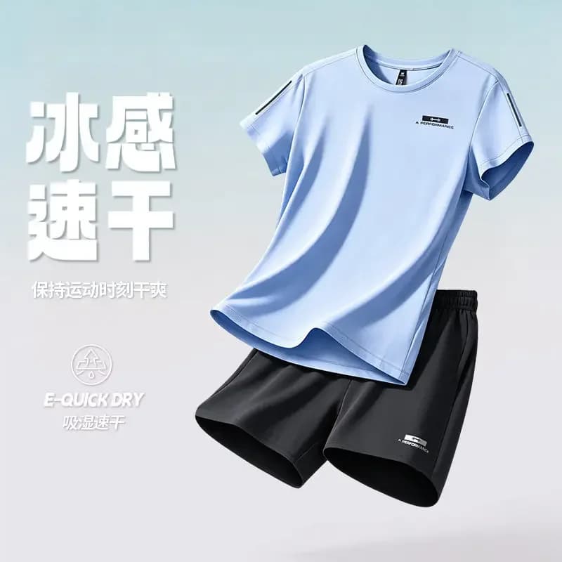 2026 Summer Sportswear Set for Women Running Short Sleeve Shorts for Fitness and Track & Field Activities