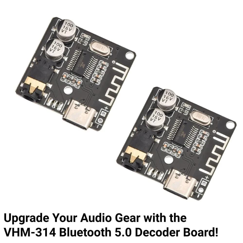 Modulo audio Bluetooth 5.0 fai-da-te VHM-314 Scheda di decodifica MP3 Lossless Type-C per la modifica dell'autoradio e dell'altoparlante domestico