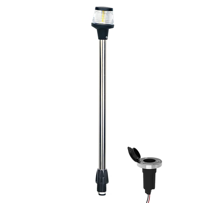 Ancoraggio della luce di navigazione per barche lampada a LED a tutto tondo 2 miglia nautiche visibilità luce di poppa 600mm 12V ANHEART accessori marini