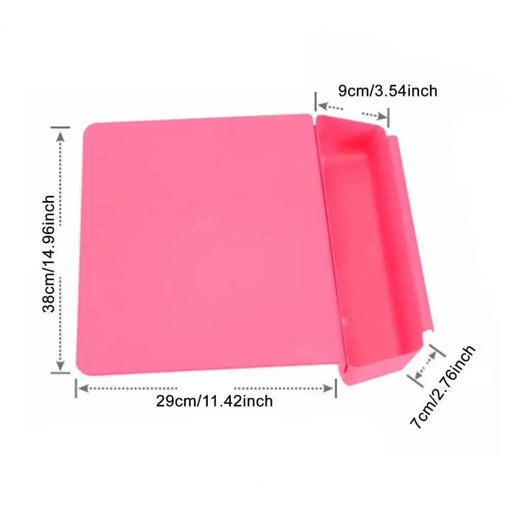 Acrylic cutter 2 in 1 with food container slot 38 cm table for food preparation Kitchen accessories dishwasher safe