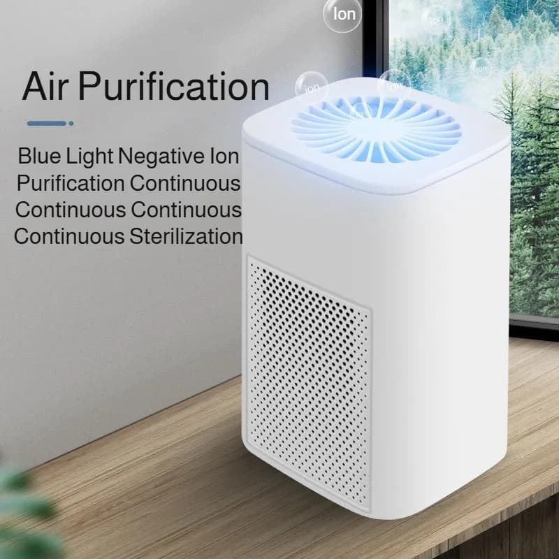 Purificatore d'aria Odore di fumo Generatore di ioni negativi Purificatore d'aria HEPA domestico Efficiente purificazione dell'aria Formaldeide per auto e stanza