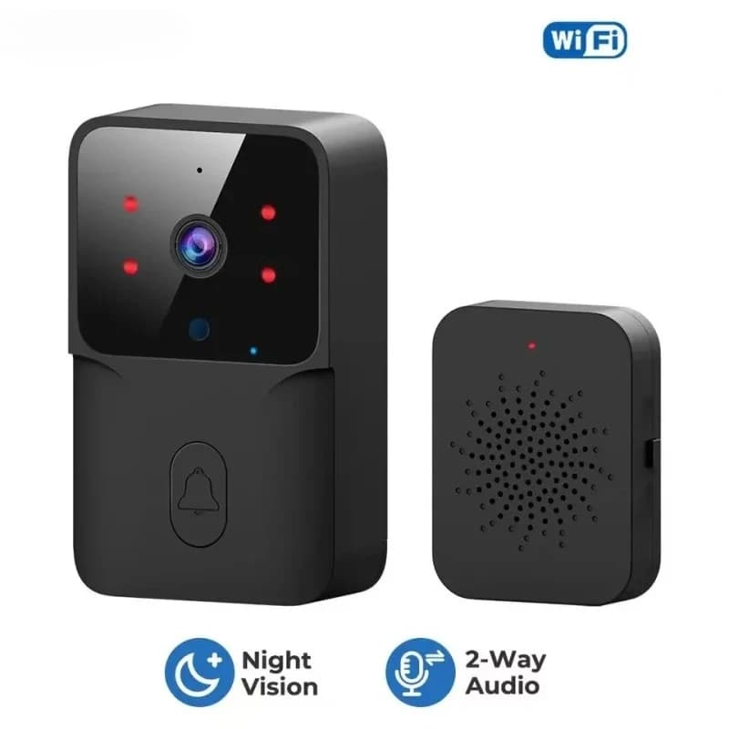 Campanello Video WiFi a Basso Consumo, Ricaricabile, con Visione Notturna HD, Citofono Intelligente 1 a 1 per Casa