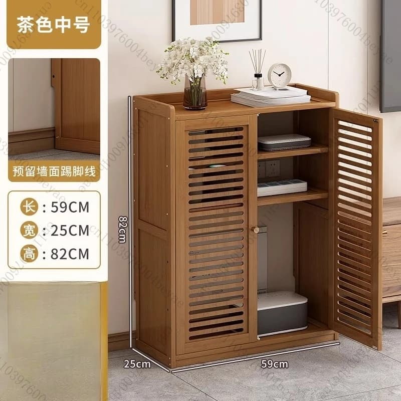 Armadietto portaoggetti per router WiFi Scatola portaoggetti per router da pavimento Modem Power Strip Gestione cavi Hider Organizer per l'home office