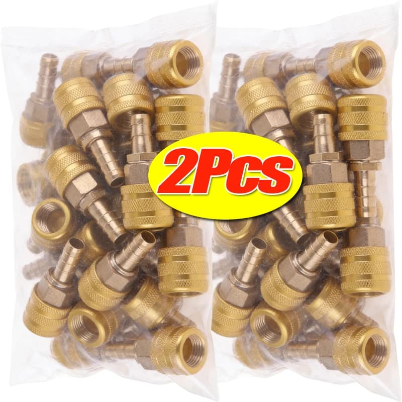 Clip per valvola per pneumatici per auto da 8 mm Morsetto per ugello in ottone massiccio Adattatore per pompa di gonfiaggio Gonfiatore per mandrino dell'aria Connettore rapido Accessori per pneumatici