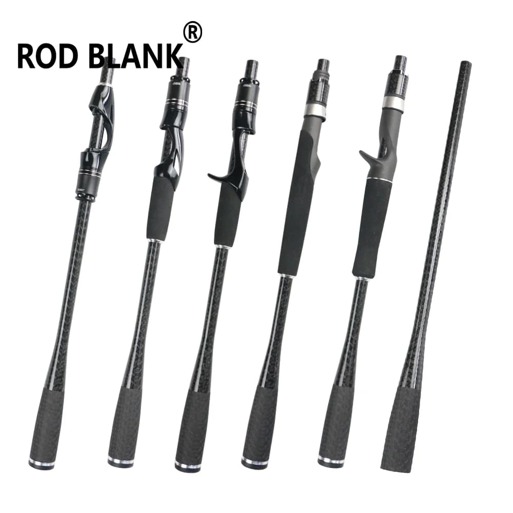 Rod Blank 1 Set Spinning Casting Handle Kit one full piece in fibra di carbonio Grip Rod Building Components Rod accessorio di riparazione fai da te