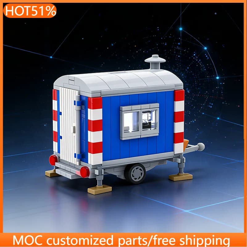 292 Pezzi Set Costruzioni Modulare Personalizzabile Rimorchio da Cantiere MOC, Design Creativo Popolare, Giocattolo Fai-da-te da Assemblare, Regalo