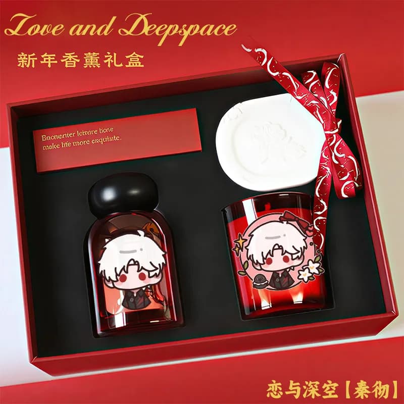 Anime Love and Deepspace Zayne Sylus Caleb Xavier Rafayel Candela Profumata Confezione Regalo Ornamento da Scrivania Regalo Cosplay Halloween