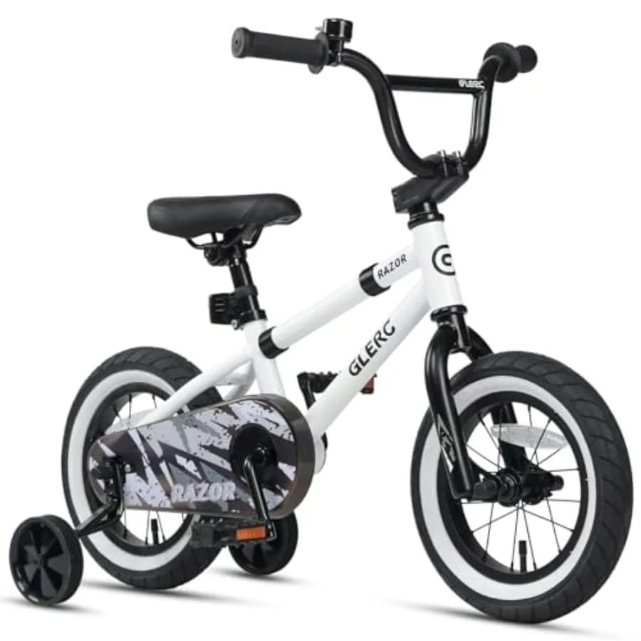 Bicicletta per Bambini da 1 a 8 Anni, 12-16 Pollici, Stile BMX con Rotelle, Vari Colori, Telaio Leggero in Alluminio, Sicura