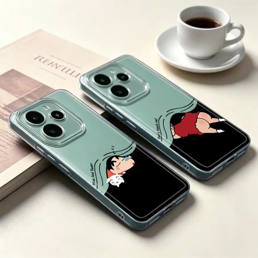 Cartoon Shin-ChanS Soft Phone Cover Case for Xiaomi Redmi Note 15 10S A4 9 10 11S 13C 14C 11 12S Note 13 14 Pro Plus 12