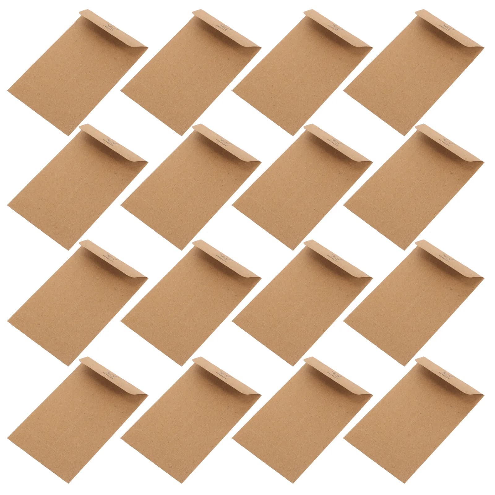 100 Pezzi Piccole Buste in Carta Kraft con Chiusura Autoadesiva per Semi, Sementi di Verdure e Fiori, Monete, Carte di Credito, Uso Domestico