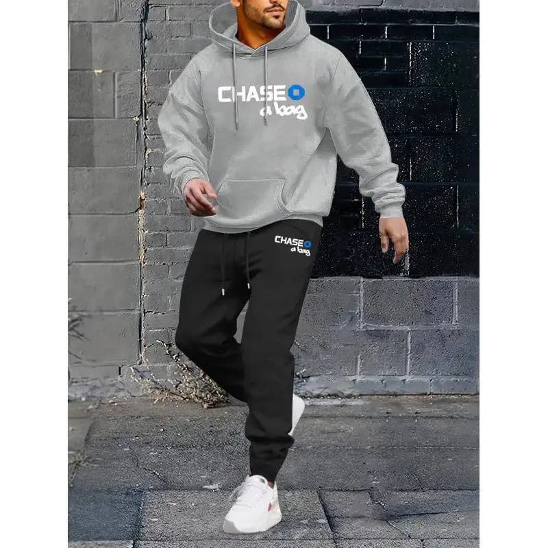 Printed Sweatshirt Set Casual Sportswear Four Seasons Seven Sleeve Length F 61129 Floral Patterned Hoodie And Pants Ensemble