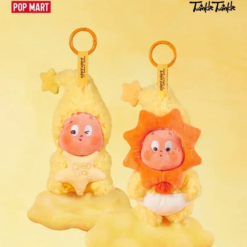 POP MART We Are Twinkle Twinkle Series Portachiavi in peluche Scatola cieca Scatola misteriosa Bambola Cute Anime Figure Guess Bag Giocattoli Desktop