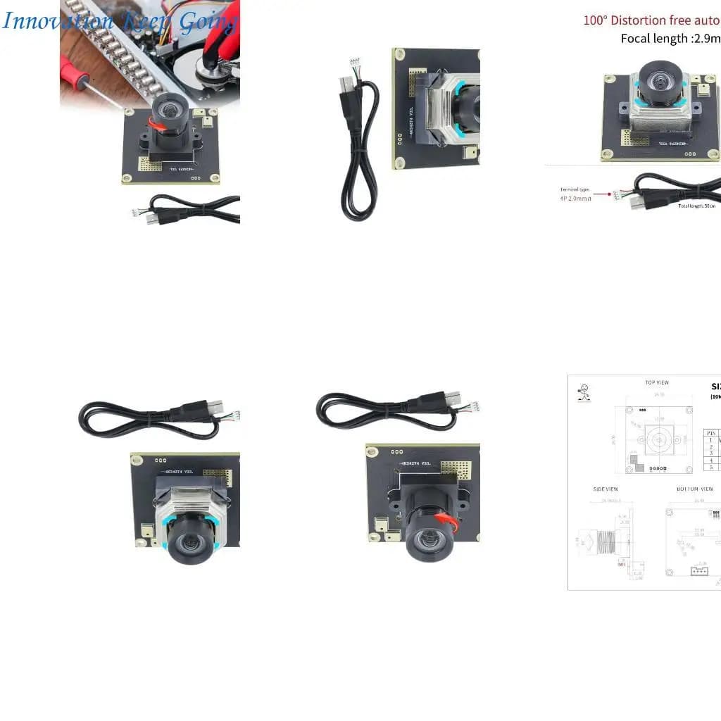 E65C USB camera module with IMX274 sensor for 4K 3840x2160 images at 30 fps with digital autofocus microphone option