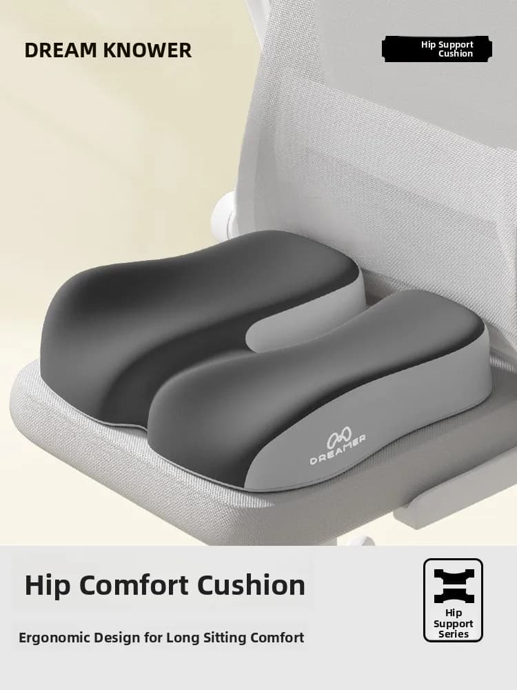 Cuscino da Ufficio per Alleviare il Dolore, Protezione del Coccige, Riduzione dello Stress, Imbottitura in Memory Foam, Design Ergonomico per Sedute Prolungate