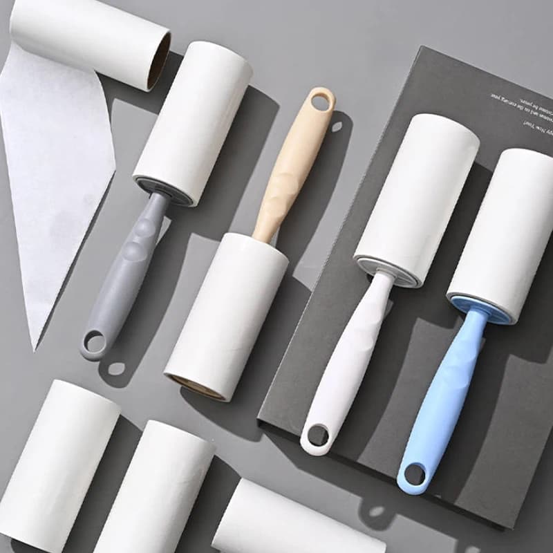 Adesivo per capelli Tipo a strappo Rullo Polvere di carta Panno portatile Rimozione Spazzola a rullo appiccicosa Vestiti Levapelucchi Rulli per pelucchi Spazzole