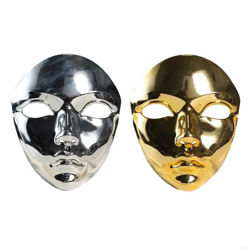 39bd color metal masked men costume accessories