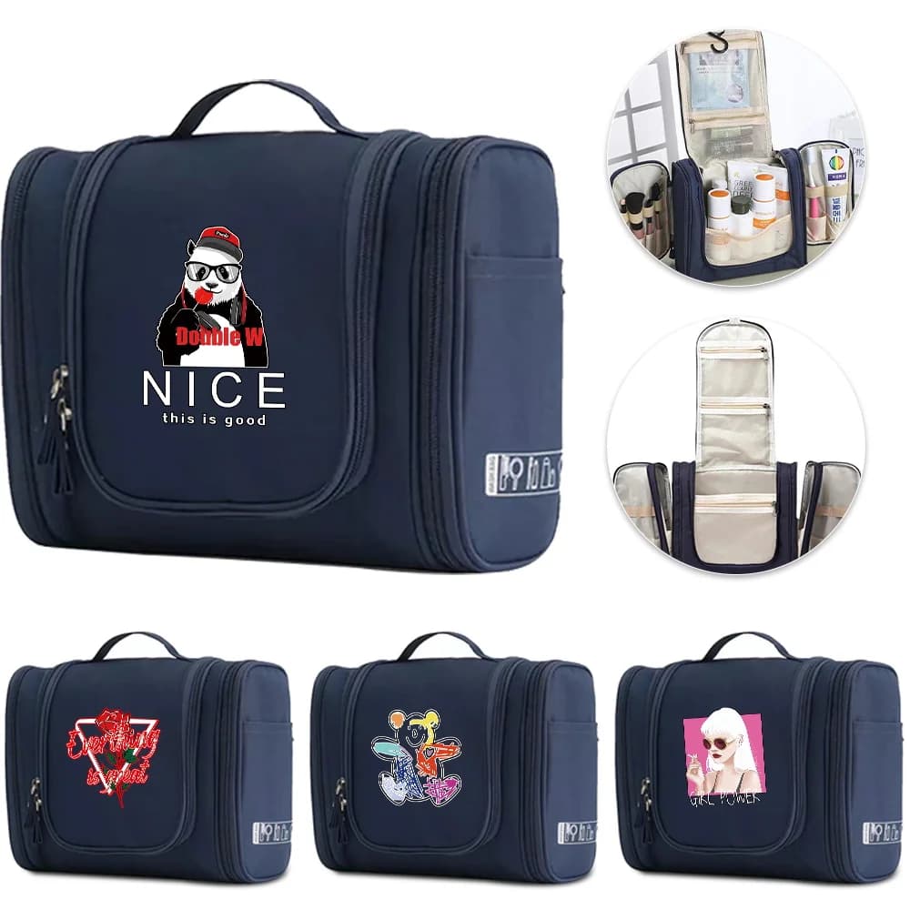 Women Travel Cosmetic Makeup Bag Hanging Toiletry Kits Bags Unisex Wash Beauty Storage Make Up Cases Color Series Cosmetic Bags