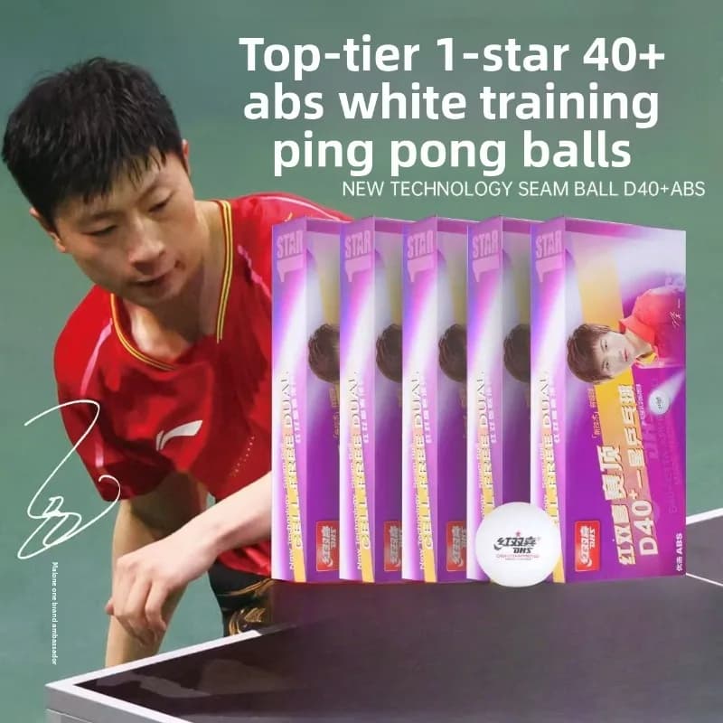 Pallina da ping pong DHS autentica professionale per allenamento D40+ a tre stelle