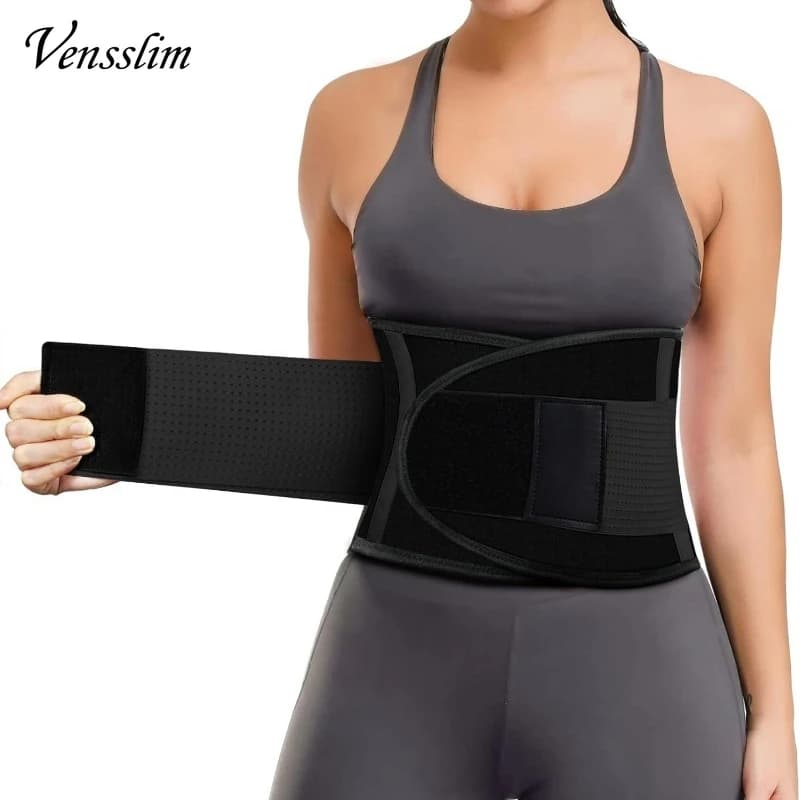 Vensslim Waist Trainer Belt for Women Weight Loss Belly Trimmer Belt Back Support Sport Sweat Sauna Workout Weight Loss Corset