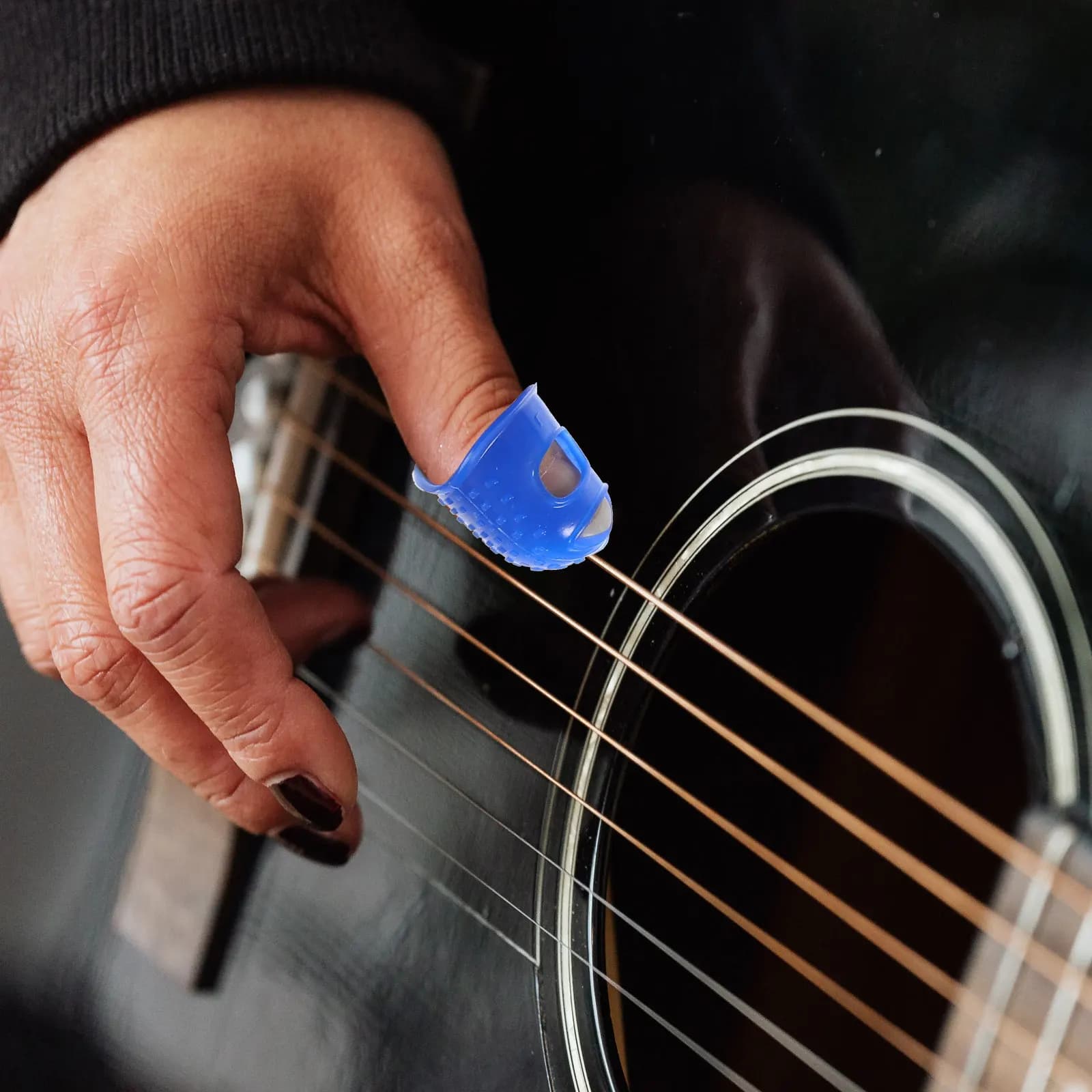 20Pcs Silicone Fingertip Protectors Practical Sturdy Silicone Finger Covers for Playing Guitar Ukulele Paperwork Finger Caps