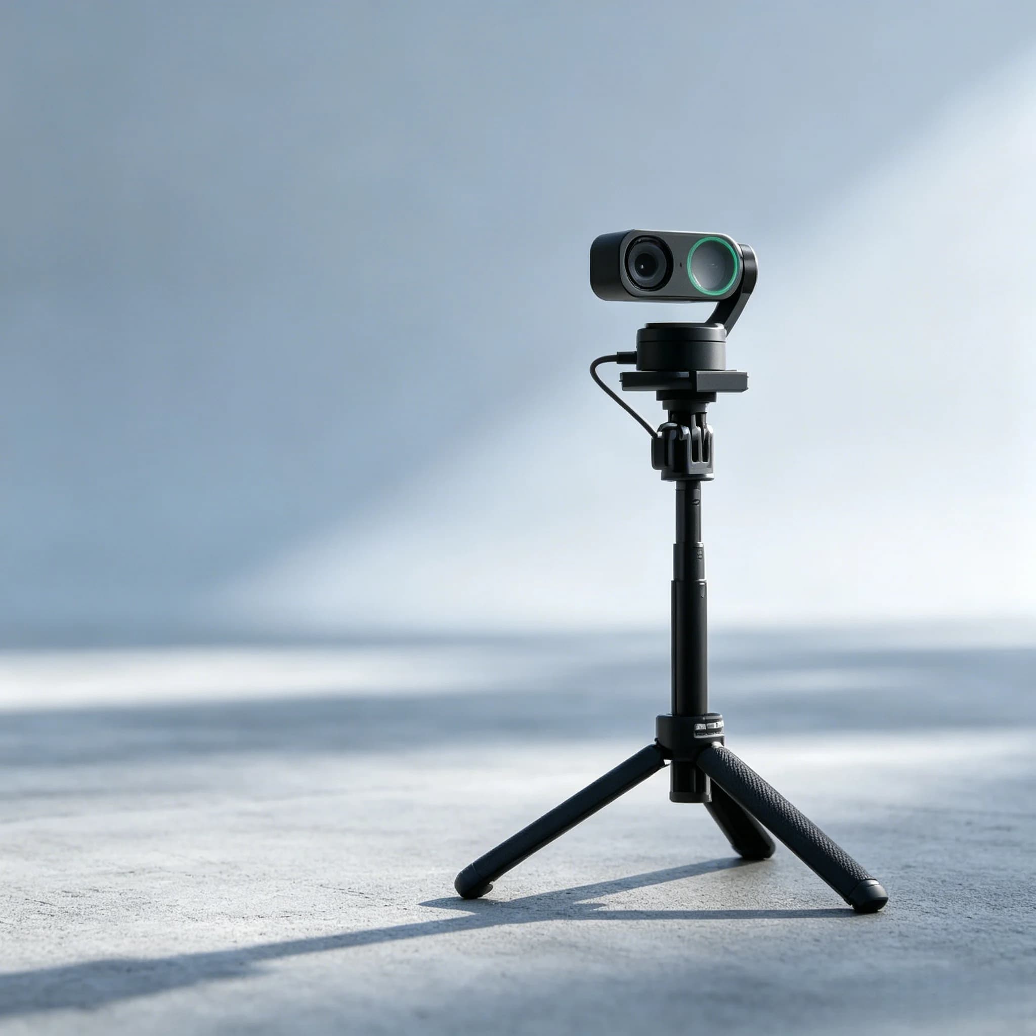 Treppiede leggero con impugnatura per fotocamera per Insta360 Link, mini selfie stick originale e accessorio compatto per supporto da tavolo
