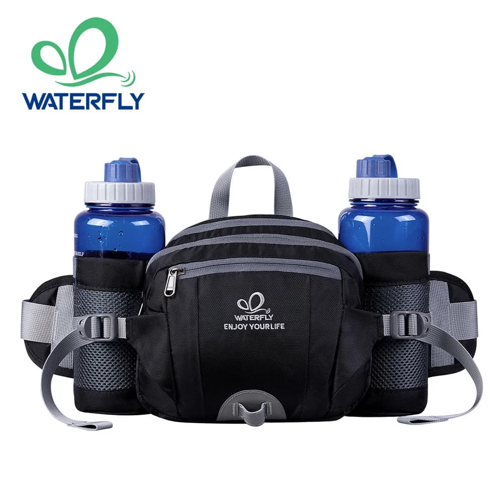 WATERFLY Marsupio Marsupio Tasca Fannie Portaborraccia Cintura lombare Escursionismo Camminata Jogging Campeggio Grande per donna Uomo