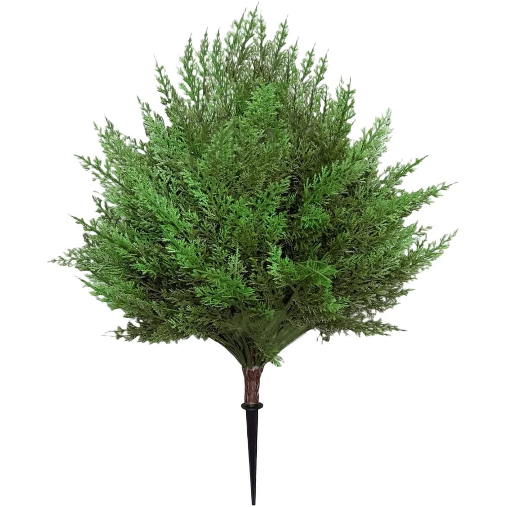 Artificial Foliage Shrub Pick Cedar Style Greenery Stake Decorative Plant Artificial Pine Faux Cedar Stems For DIY
