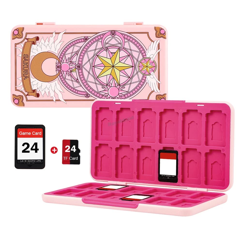 NUOVO Custodia Protettiva Rigida per 24 Schede di Gioco per Nintendo Switch OLED e Switch Lite - Accessorio da Viaggio