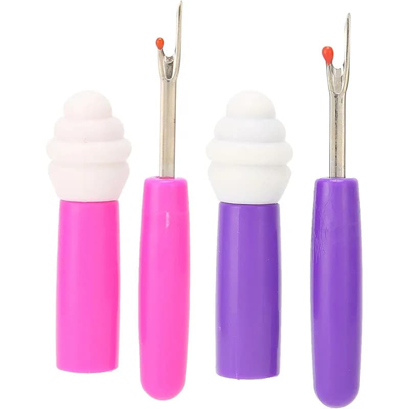 2Pcs Sewing Seam Rippers Handy Stitch Unpicker Sewing Seam Thread Remover with Ergonomic Handles for Sewing Crafting Needle Work