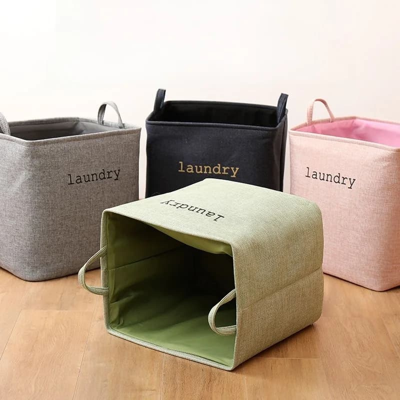 Basket for Home Use Fabric Whitewear, Basket for Dirty Dresses, Yoga Mats and Toys, Durable Basket for Family