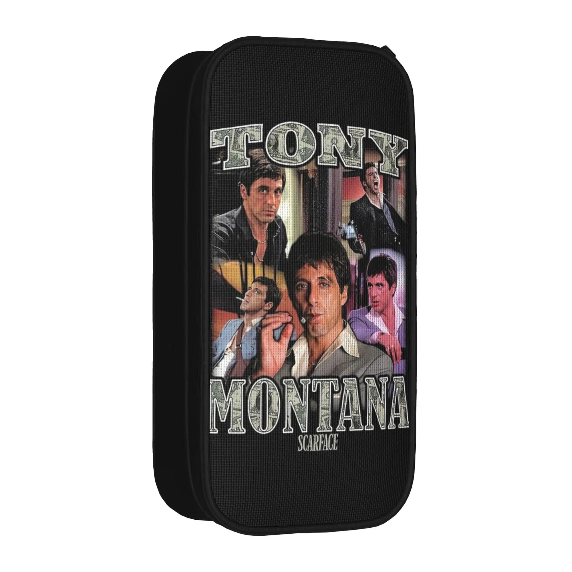 Lovely Tony Montana Retro Pencil Cases Scarface Movie Pencilcases Pen for Girl Boy Large Storage Bags School Supplies Gift
