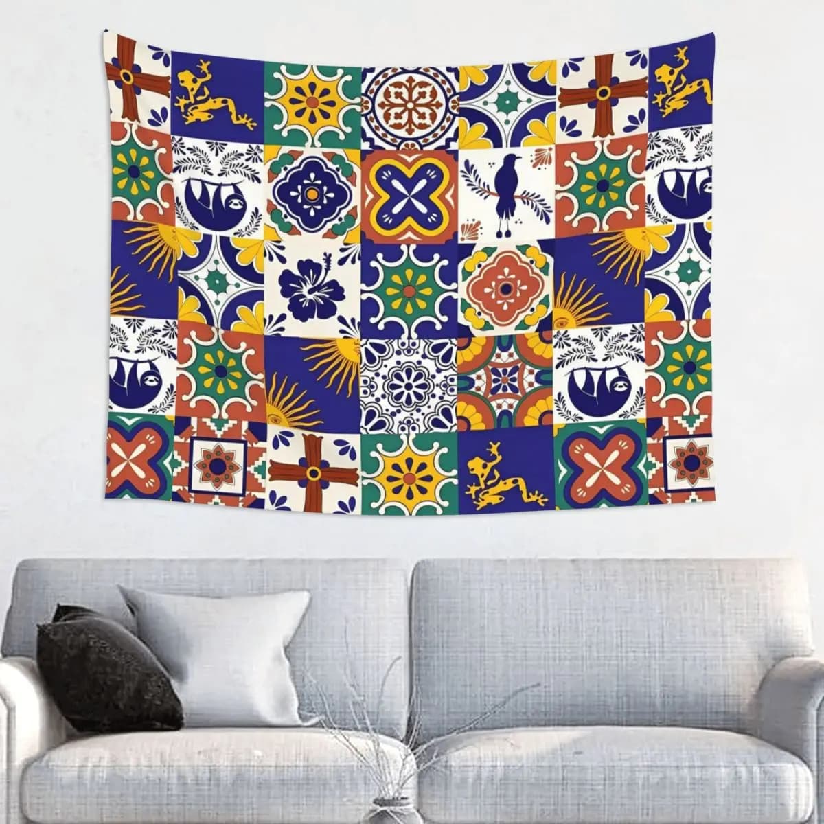 Celebrate the month of hispanic heritage Hanging up to the wall Hippie fabric tape Fantasy decorating for dormitory Yoga Mat