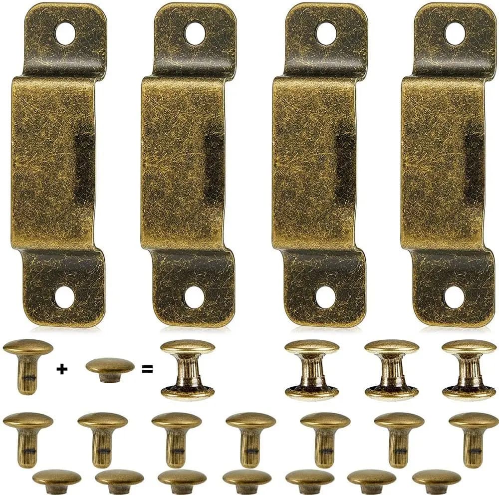 Supporto per metro a nastro in metallo Clip per nastro di misurazione Supporto per cintura Fondina per misura con rivetti per utensili tascabili in pelle da trapano