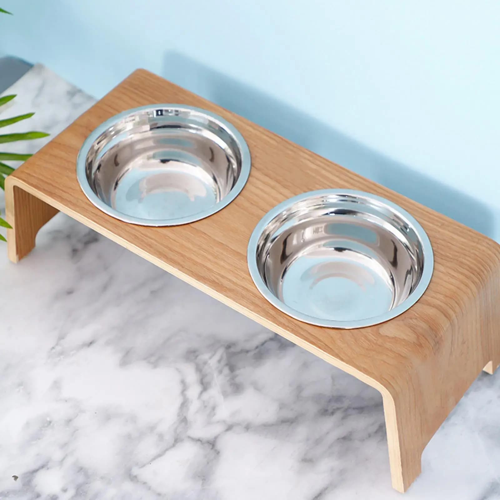Raised Pet Bowls Feeding Station for Indoor Outdoor Nonslip Pet Feeder Waterer Elevated Dogs Bowls Cat Dishes for Food and Water