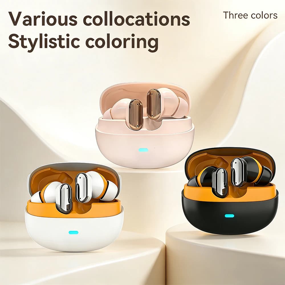 Y600-Auricolari Bluetooth 5.4 senza fili TWS, cuffie con audio Hi-Fi, auricolari per gaming, sport e musica, cuffie originali con batteria a lunga durata
